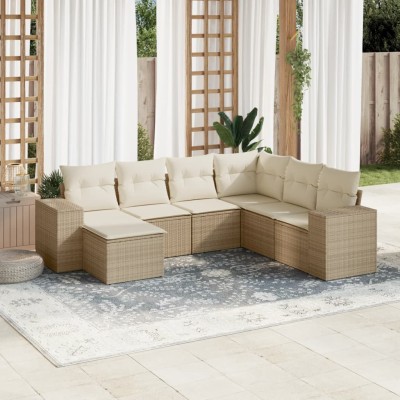 Sofa set with cushions, 7...