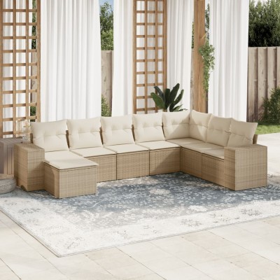 Sofa set with cushions, 8...