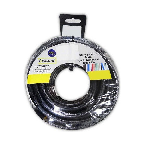 Cable EDM 28461 Black 2,5 mm 15 m