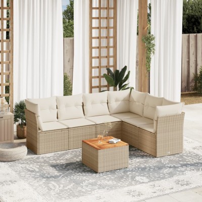 Sofa set with cushions, 7...