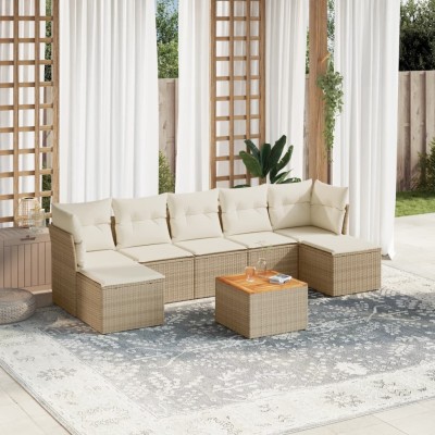 Sofa set with cushions, 8...