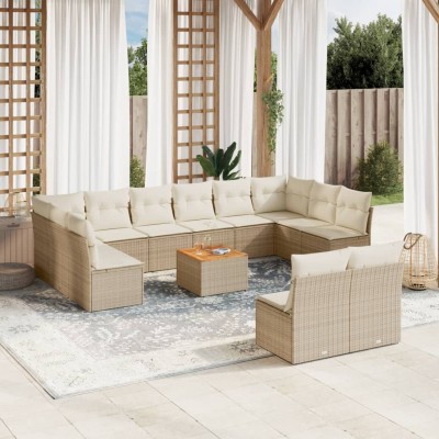 Sofa set with cushions, 13...