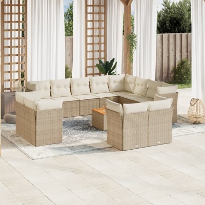 Sofa set with cushions, 13...