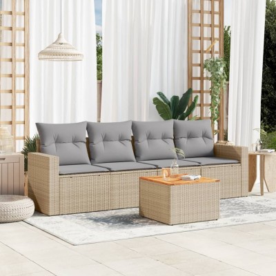 Sofa set with cushions, 5...