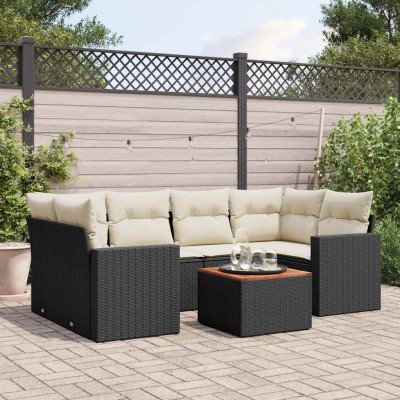Sofa set with cushions, 7...