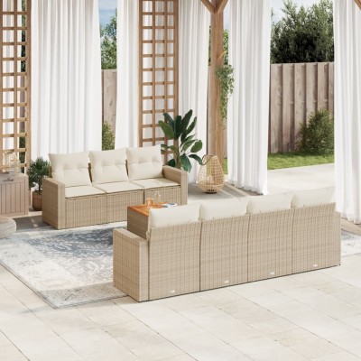 Sofa set with cushions, 8...