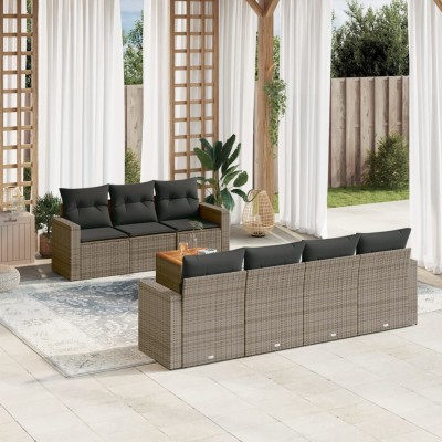 Garden set with cushions, 8...