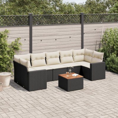 Sofa set with cushions, 8...