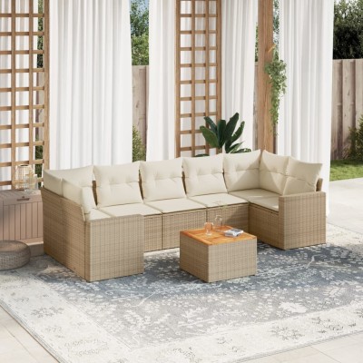 Sofa set with cushions, 8...