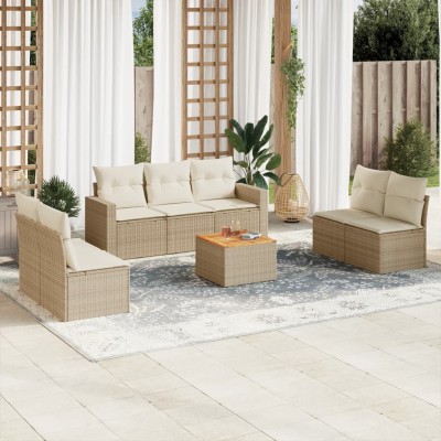 Sofa set with cushions, 8...