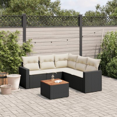 Sofa set with cushions, 6...