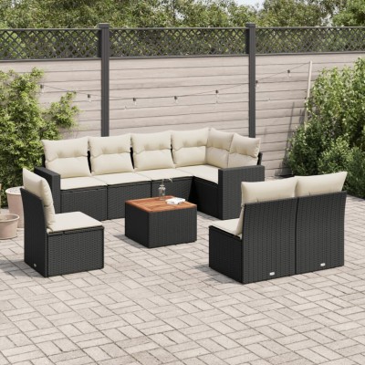 Garden set with cushions, 9...