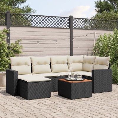 Sofa set with cushions, 7...