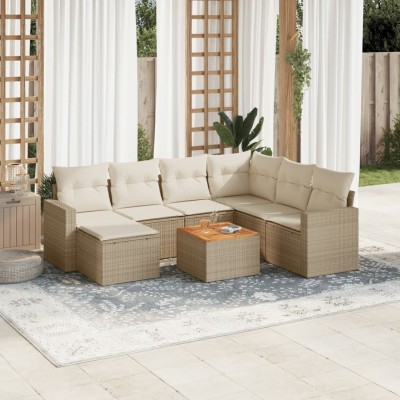 Sofa set with cushions, 8...