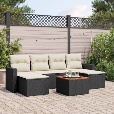 Sofa set with cushions, 7...