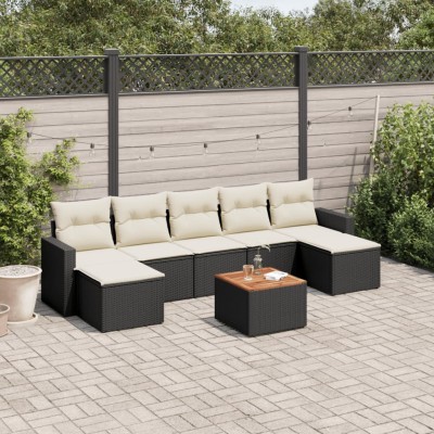 Sofa set with cushions, 8...