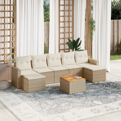 Sofa set with cushions, 8...