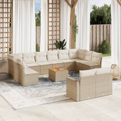 Sofa set with cushions, 13...