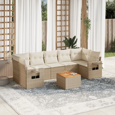 Sofa set with cushions, 8...