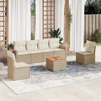 Sofa set with cushions, 7...