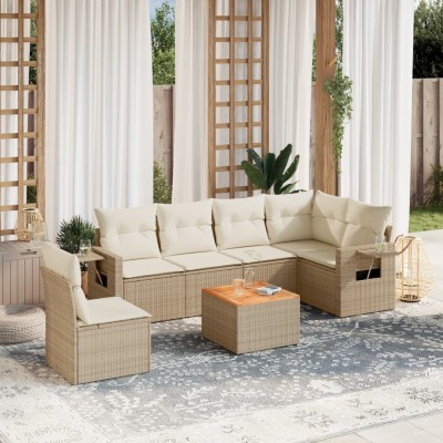 Sofa set with cushions, 7...