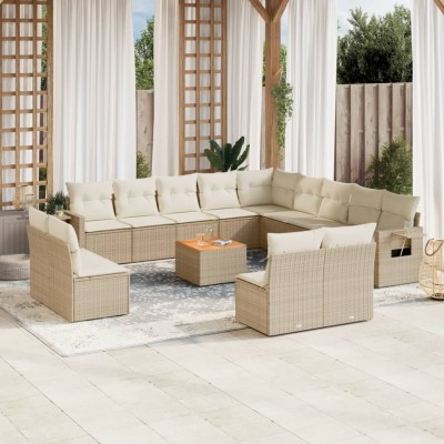 Garden set with cushions,...