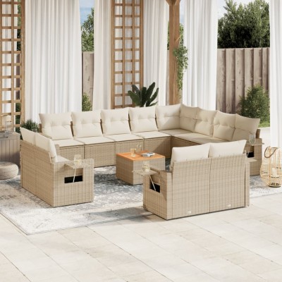 Sofa set with cushions, 13...
