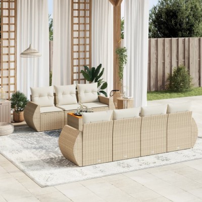 Sofa set with cushions, 8...