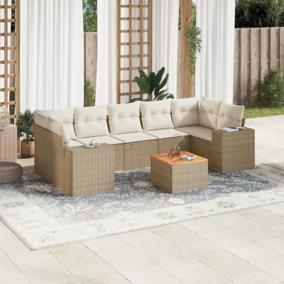 Sofa set with cushions, 8...