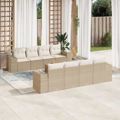 Garden set with cushions, 9...