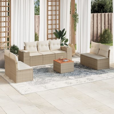 Sofa set with cushions, 8...