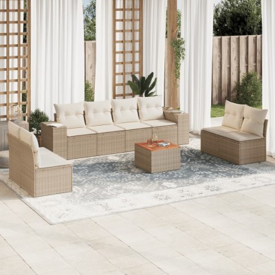 Garden set with cushions, 9...