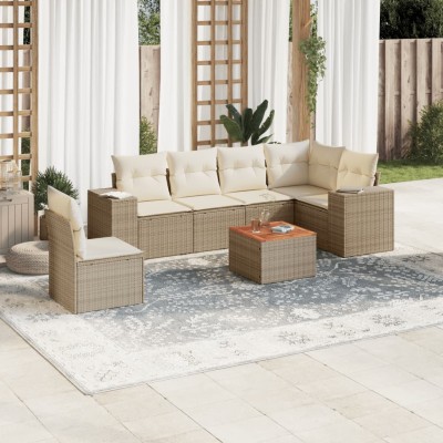 Sofa set with cushions, 7...