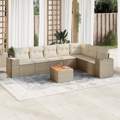 Sofa set with cushions, 8...