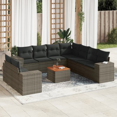 Garden set with cushions,...