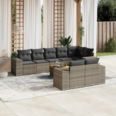 Sofa set with cushions, 9...