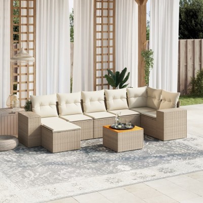 Sofa set with cushions, 8...
