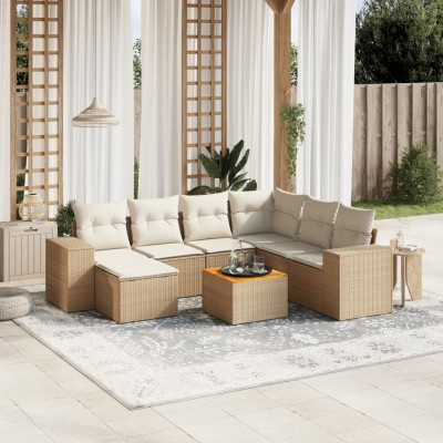 Sofa set with cushions, 8...