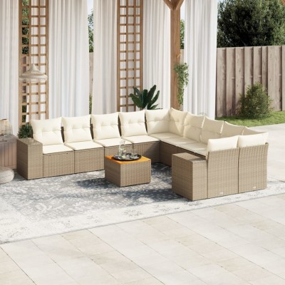 Garden set with cushions,...