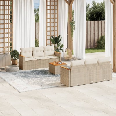 Sofa set with cushions, 7...
