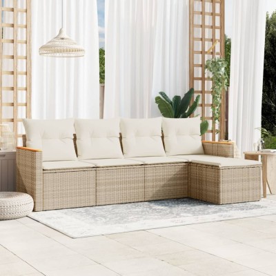 Sofa set with cushions, 5...