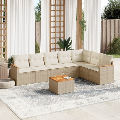 Sofa set with cushions, 8...