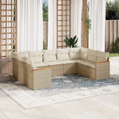 Garden set with cushions, 9...