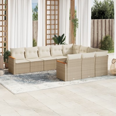 Sofa set with cushions, 10...