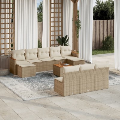 Garden set with cushions,...