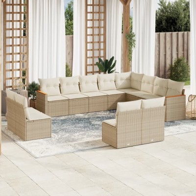 Garden set with cushions,...