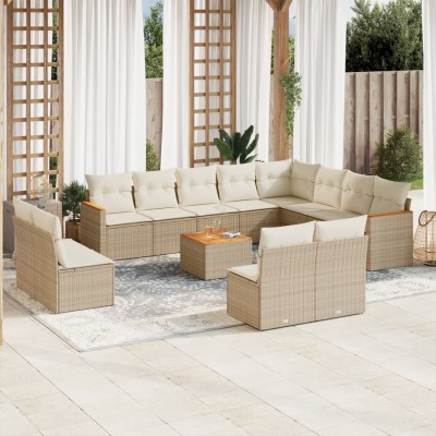 Sofa set with cushions, 13...