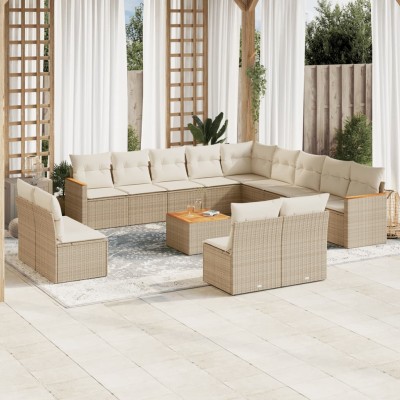 Garden set with cushions,...