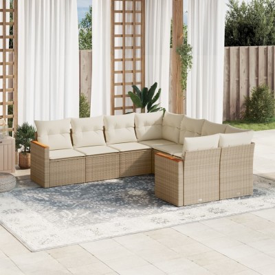 Sofa set with cushions, 8...