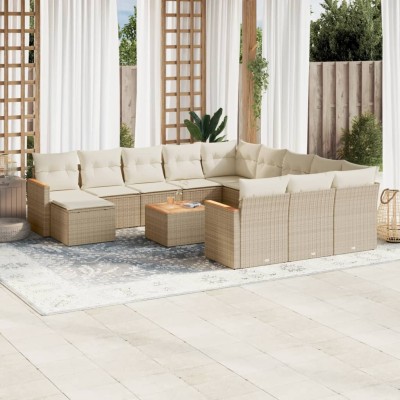 Sofa set with cushions, 13...